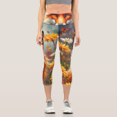 Fuchs auf der Wiese カプリレギンス (正面)