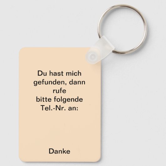 Fuchs auf der Wiese キーホルダー (裏面)