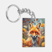 Fuchs auf der Wiese キーホルダー (正面左)