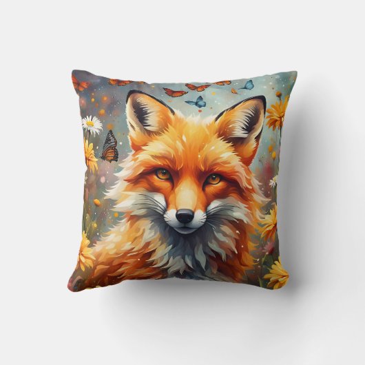 Fuchs auf der Wiese クッション (裏面)