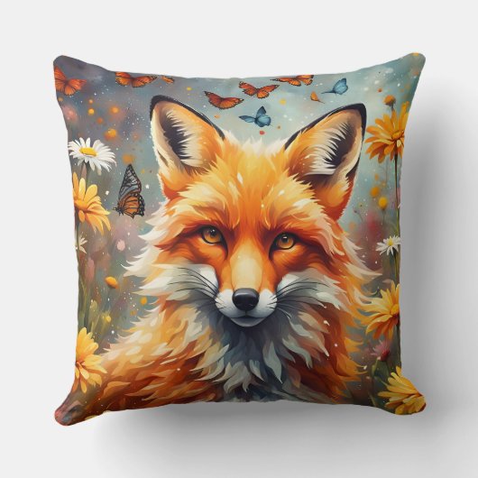 Fuchs auf der Wiese クッション (裏面)