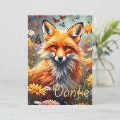 Fuchs auf der Wiese サンキューカード (スタンド正面)