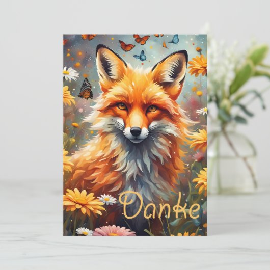 Fuchs auf der Wiese サンキューカード (スタンド正面)