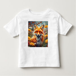 Fuchs auf der Wiese トドラーTシャツ