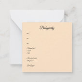 Fuchs auf der Wiese ノートカード (裏面)