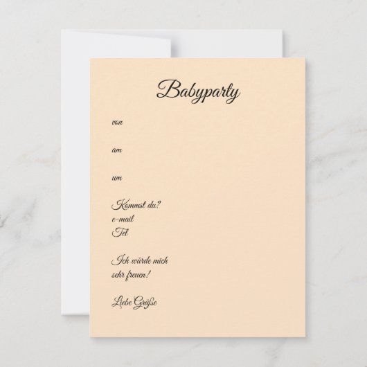 Fuchs auf der Wiese ノートカード (裏面)