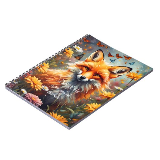 Fuchs auf der Wiese ノートブック (左側)