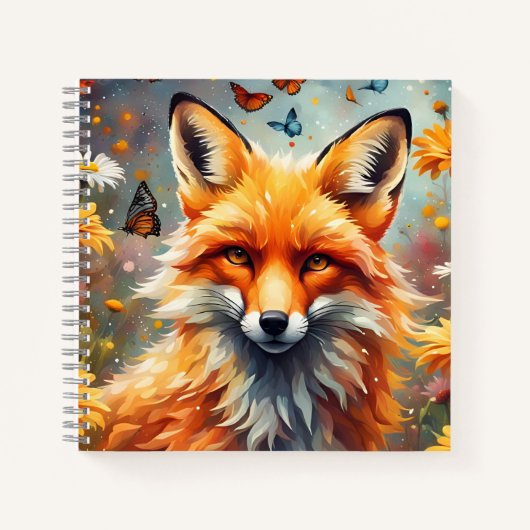 Fuchs auf der Wiese ノートブック (正面)