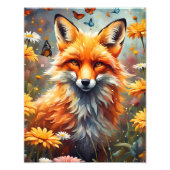 Fuchs auf der Wiese フォトプリント (正面)