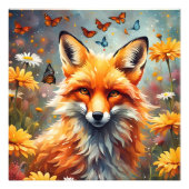 Fuchs auf der Wiese フォトプリント (正面)