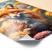 Fuchs auf der Wiese フォトプリント (角)