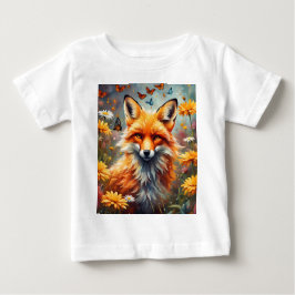 Fuchs auf der Wiese ベビーTシャツ