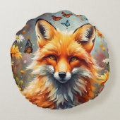 Fuchs auf der Wiese ラウンドクッション (裏面)