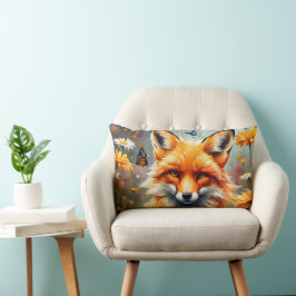 Fuchs auf der Wiese ランバークッション