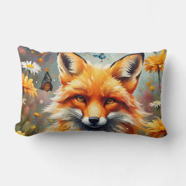 Fuchs auf der Wiese ランバークッション