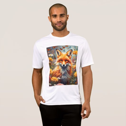 Fuchs auf der Wiese Tシャツ (正面フル)