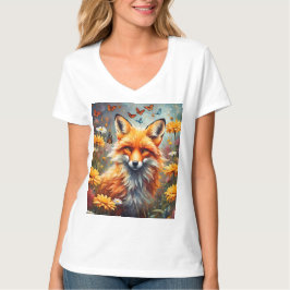 Fuchs auf der Wiese Tシャツ