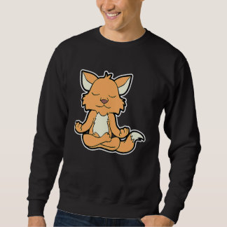 Fuchs Fox Relaxfox Yoga Animal Position Vintage Fr スウェットシャツ