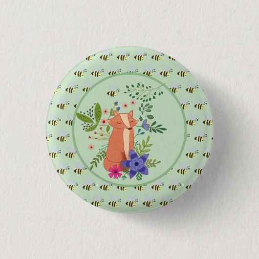Fuchs im Wald 缶バッジ (正面)