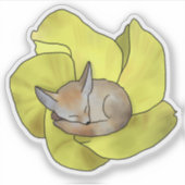 Fuchs in Blüte  シール (正面)