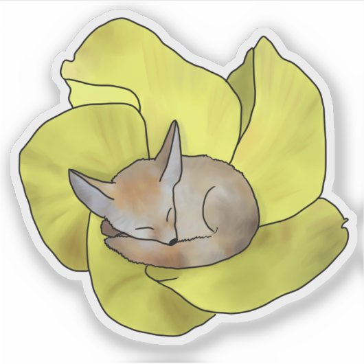 Fuchs in Blüte シール (正面)