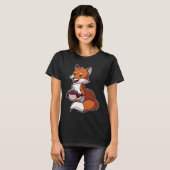 Fuchs Rotfuchsコーヒー豆を飲む Tシャツ (正面フル)