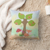 Fuchs unterm Baum Kissen クッション (ブランケット)