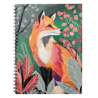 Fuchs Zauberwald Hand-Painted Nature Illustrations ノートブック
