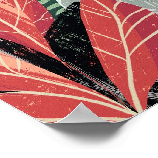 Fuchs Zauberwald Hand-Painted Nature Illustrations ポスター (角)