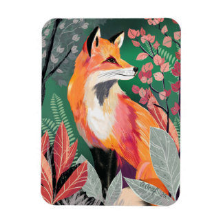 Fuchs Zauberwald Hand-Painted Nature Illustrations マグネット