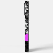 Fuchsiホワイトプラス任意の色のダマスク印刷結晶 Case-Mate iPhoneケース (裏面 / 左)