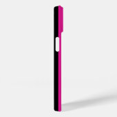 Fuchsia and black candy stripes Case-Mate iPhoneケース (裏面 / 右)