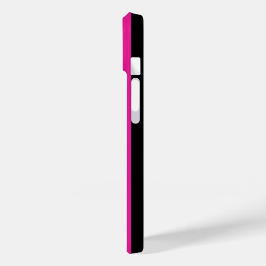 Fuchsia and black candy stripes Case-Mate iPhoneケース (裏面 / 左)