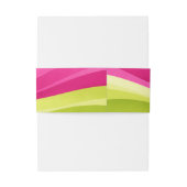 Fuchsia and Lime Green Modern Wedding  招待状ベリーバンド (裏面例)