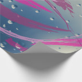 Fuchsia and Soft Pink Brushstroke Wrapping Paper ラッピングペーパー (角)