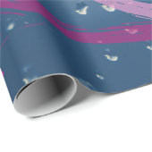 Fuchsia and Soft Pink Brushstroke Wrapping Paper ラッピングペーパー (ロールコーナー)