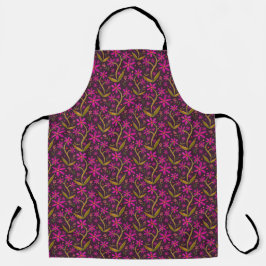 Fuchsia | Dancing Watercolor Daisies Apron エプロン