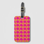 Fuchsia Diamond Luggage Tag ラゲッジタグ (正面縦)