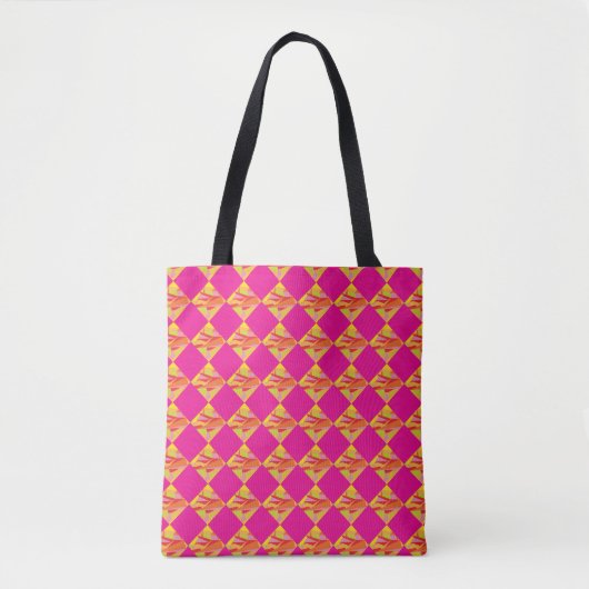 Fuchsia Diamond Tote Bag トートバッグ (正面)