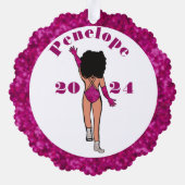 Fuchsia & Diamonds Dancer Ornament Card B オーナメントカード (裏面)