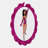 Fuchsia & Diamonds Dancer Ornament Card B オーナメントカード (右)