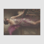 Fuchsia Flapper Glam Decoupage 薄葉紙 (正面)