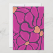 Fuchsia Floral Motif Note Card サンキューカード (裏面)