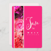 Fuchsia Florals Birthday Party Invitation 招待状 (正面/裏面)