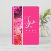 Fuchsia Florals Birthday Party Invitation 招待状 (スタンド正面)