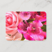 Fuchsia Florals Enclosure Card エンクロージャーカード (正面)