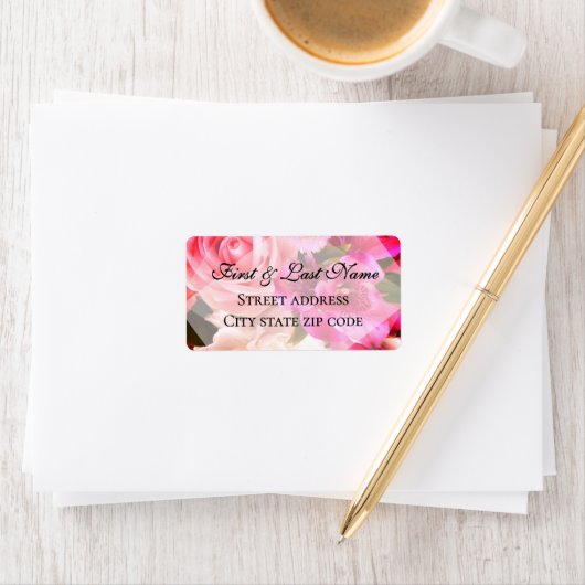 Fuchsia Florals Label ラベル (インサイチュ)