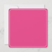 Fuchsia Florals Place Setting Card ノートカード (裏面)
