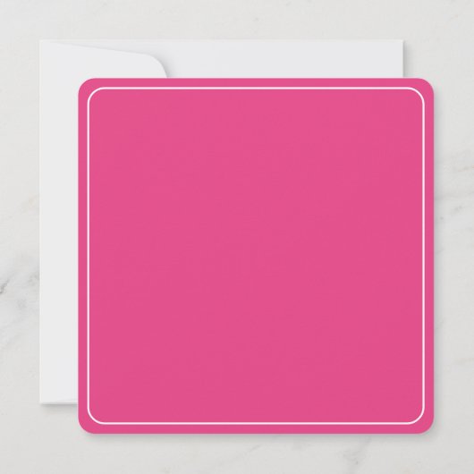Fuchsia Florals Place Setting Card ノートカード (裏面)