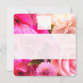 Fuchsia Florals Place Setting Card ノートカード (正面)